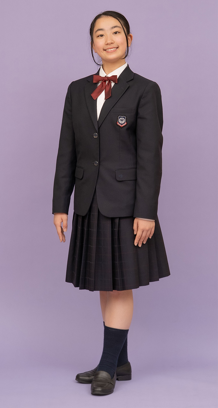 中学校 制服 冬服の写真